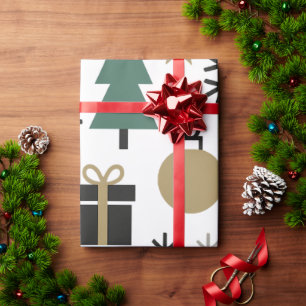 Papel De Regalo Patrón de Navidades festivos