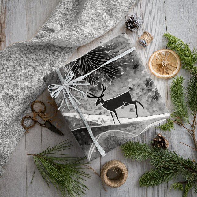 Papel De Regalo Patrón de Navidades negros#13 ID1009 (Subido por el creador)