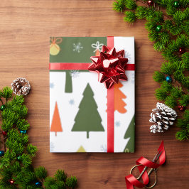 Papel De Regalo Patrón de Navidades sin soldadura con bolsa de reg