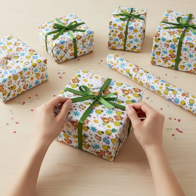 Papel De Regalo Patrón de Negocio de Mono (Subido por el creador)