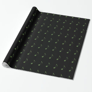 Papel De Regalo Patrón de notas musicales