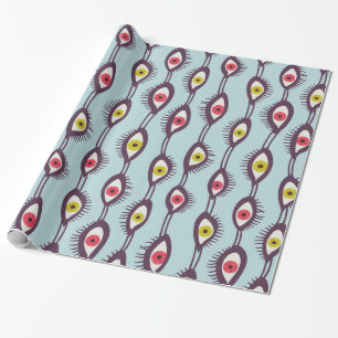 Papel De Regalo Patrón de ojos místicos - Diseño trippy psicodélic