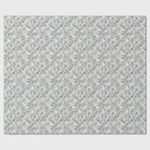 Papel De Regalo Patrón de olivo de estilo francés en acuarela verd