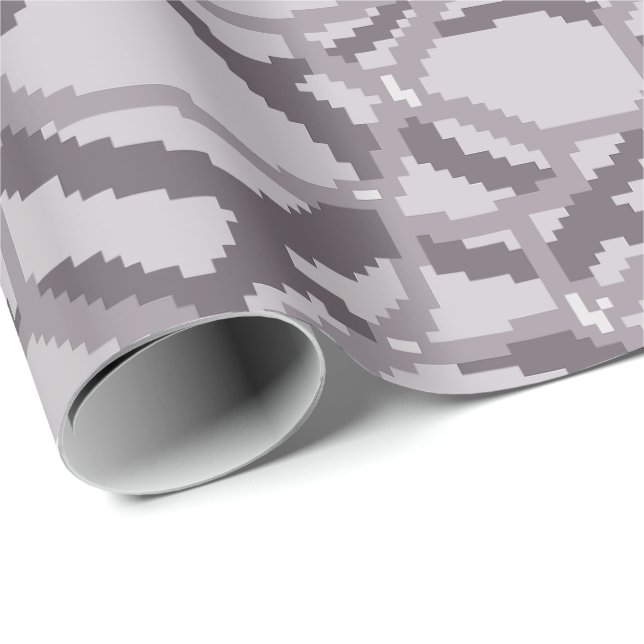 Papel De Regalo Patrón de onda de agua pixelada (Esquina del rollo)