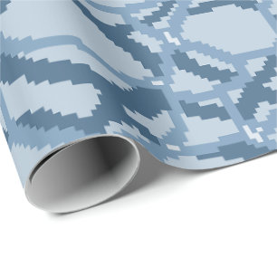 Papel De Regalo Patrón de onda de agua pixelada