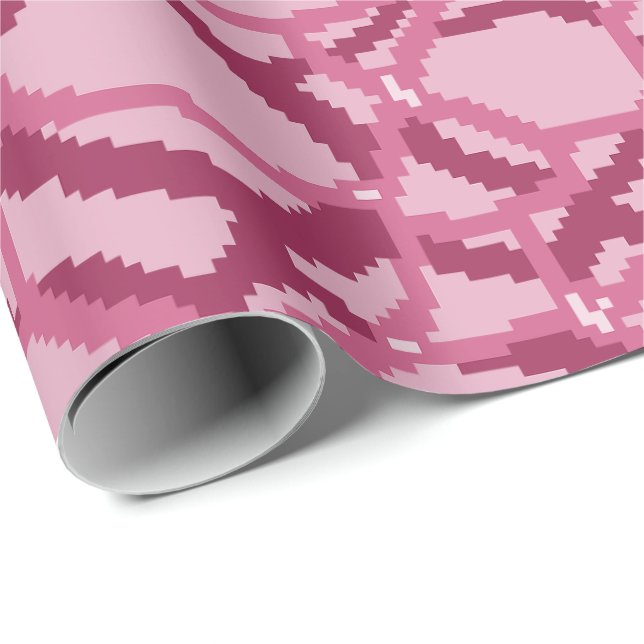 Papel De Regalo Patrón de onda de agua pixelada (Esquina del rollo)