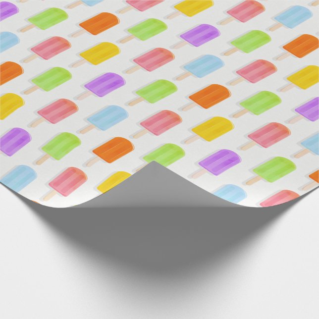 Papel De Regalo Patrón de opúsculos del arcoiris de verano (Esquina)