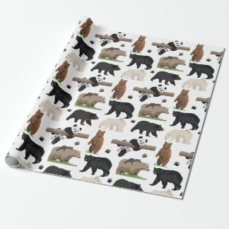 Papel De Regalo Patrón de oso