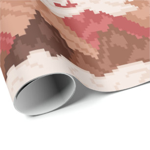 Papel De Regalo Patrón de paisaje montañoso de arte de píxeles