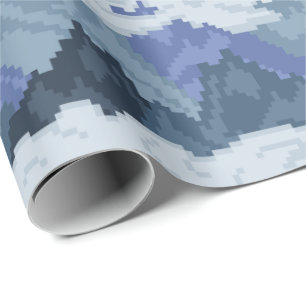 Papel De Regalo Patrón de paisaje montañoso de arte pixelado