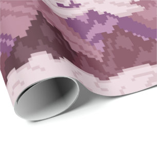 Papel De Regalo Patrón de paisaje montañoso de arte pixelado