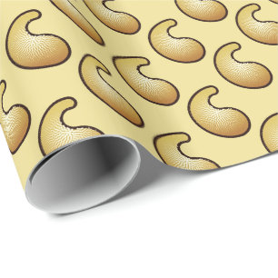 Papel De Regalo Patrón de paisajes dorados