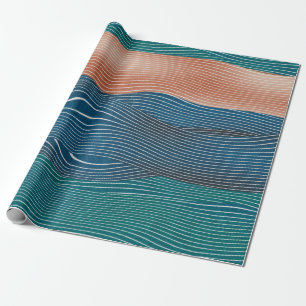 Papel De Regalo Patrón de paisajes naturales sin igual. Horizonta