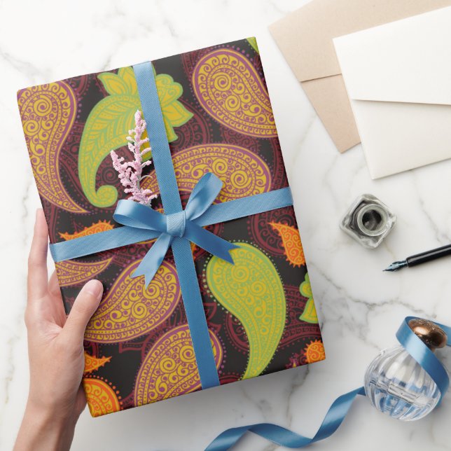 Papel De Regalo Patrón de paisley (Regalar)