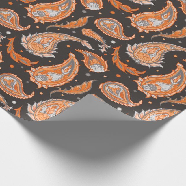 Papel De Regalo Patrón de Paisley (Esquina)