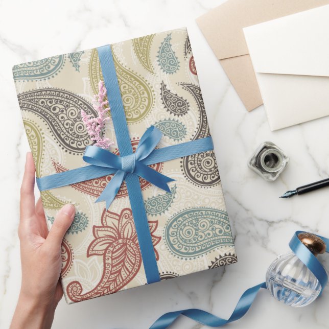 Papel De Regalo Patrón de paisley (Regalar)