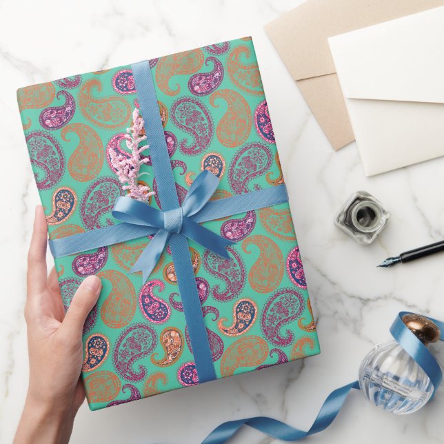 Papel De Regalo Patrón de paisleys (Regalar)
