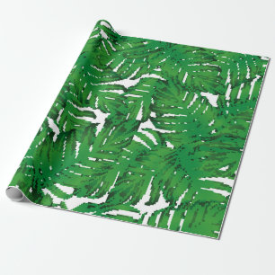 Papel De Regalo Patrón de Palm Monstera sin Maravilla. Trópico ver