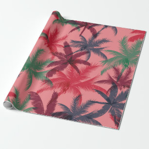 Papel De Regalo Patrón de palmeras sin soldadura