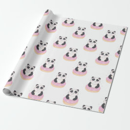 Papel De Regalo Patrón de Panda dulce
