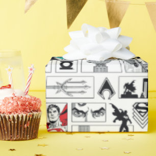 Papel De Regalo Patrón de Panel Heroico de la Liga de la Justicia