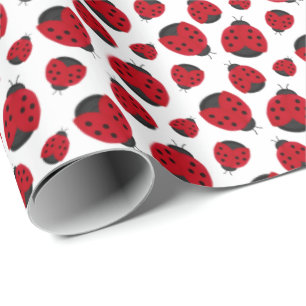 Papel De Regalo Patrón de parásitos rojos