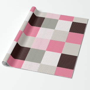 Papel De Regalo Patrón de parches a cuadros