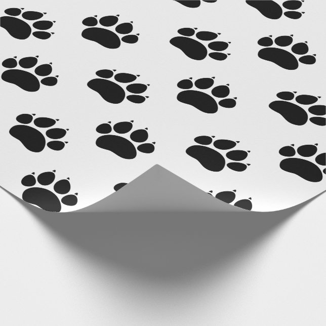 Papel De Regalo Patrón de pata de mascota (Esquina)