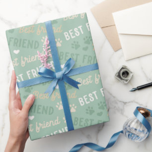 Papel De Regalo Patrón de Pata de Perro