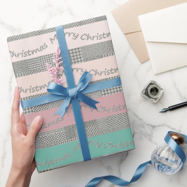 Papel De Regalo Patrón de patas de galpón de navidad, frases (Regalar)