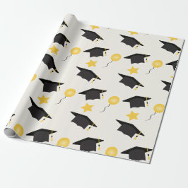 Papel De Regalo Patrón de patrón de patrón de graduación Globos Es