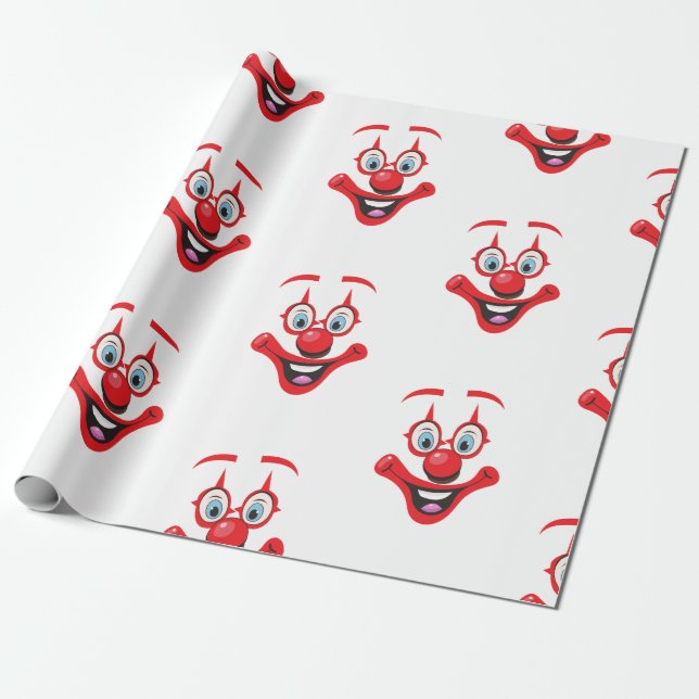 Papel De Regalo Patrón de payaso (Desenrollado)