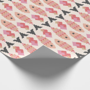 Papel De Regalo Patrón de peces y corazones en píxeles