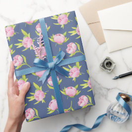 Papel De Regalo Patrón de Peonías