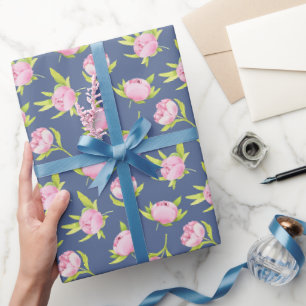 Papel De Regalo Patrón de Peonías