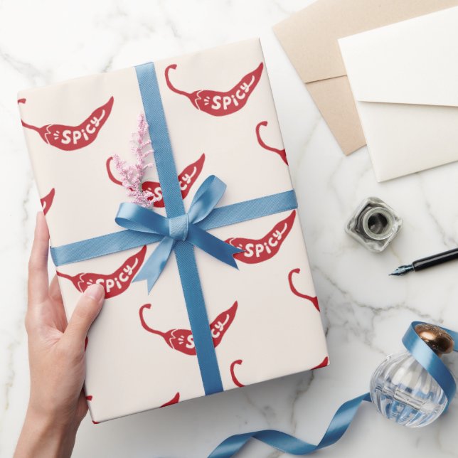 Papel De Regalo Patrón de Peppers para Chili Rojo (Regalar)