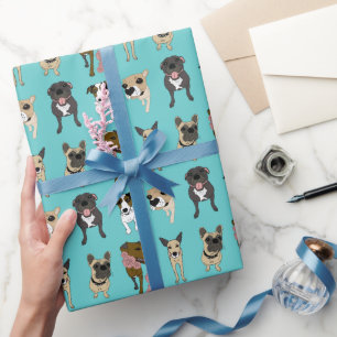 Papel De Regalo Patrón de perro blanco