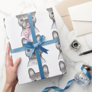 Papel De Regalo Patrón de perro Bulldog Francés / Frenchie Isabell