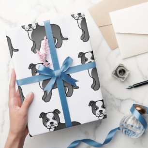 Papel De Regalo Patrón De Perro De Dibujo De Dibujo De Grasa Cuta