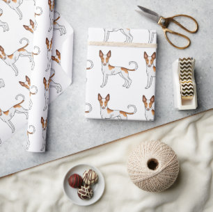 Papel De Regalo Patrón de perro de pelaje liso de sabueso ibicenco