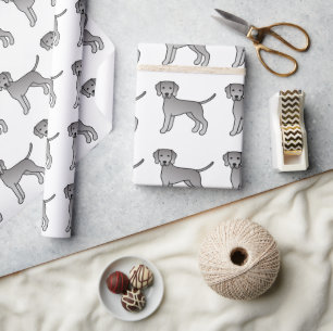 Papel De Regalo Patrón de perro de Weimaraner Cute