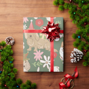 Papel De Regalo Patrón de perros de Navidad lindos