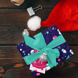 Papel De Regalo Patrón de Personalizado astronauta espacial