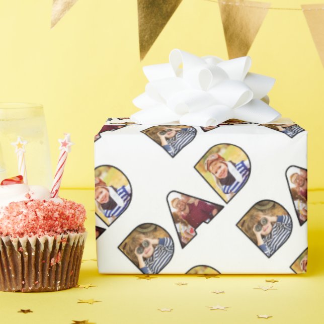 Papel De Regalo Patrón de Personalizado del Collage de fotos de pa (Fiesta de cumpleaños )