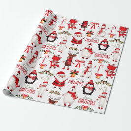 Papel De Regalo Patrón de Personalizados de Navidades pequeños
