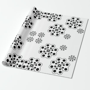 Papel De Regalo Patrón de Petales de Punto de Polka