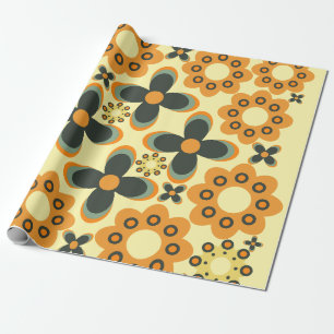 Papel De Regalo patrón de pétalo de flores lindo 4