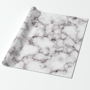 Papel De Regalo Patrón de piedra abstracta de mármol blanco