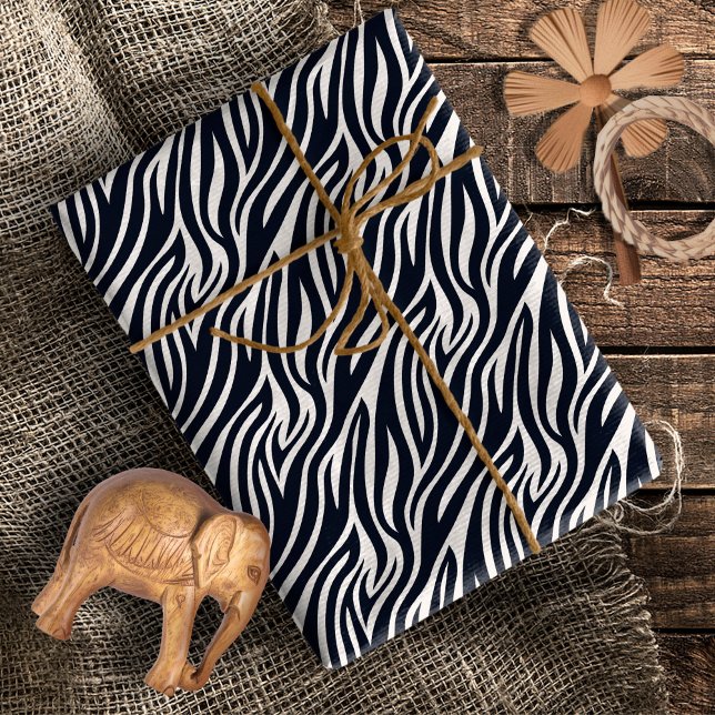Papel De Regalo Patrón de piel de cebra audaz negro y blanco ID115 (Subido por el creador)