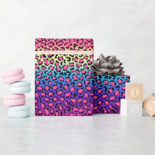 Papel De Regalo Patrón de piel de leopardo colorido
